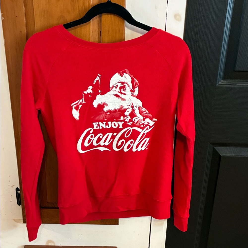 Coca-Cola Festive Red Sweatshirt with Santa